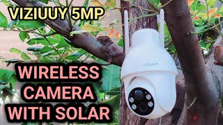 VIZIUUY 5MP Wireless Solar Security Camera Outdoor