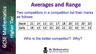 Using the Range | Mr Mathematics