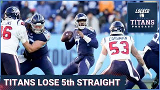 POSTCAST: Tennessee Titans Lose 5th Straight Game, Downed by Texans 19-14