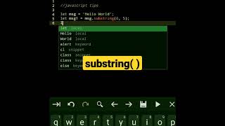 substring | javascript tutorial #shorts #html #javascript