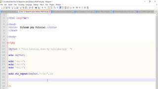 PHP || How to Repeat a text several times in php ??