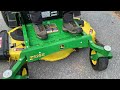 how to start and operate john deere z525e 0 turn riding mower