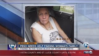 PBSO needs help finding woman's family