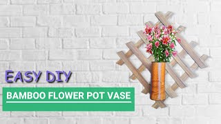 DIY Wall Hanging Flower Vase Pot-Easy To Make