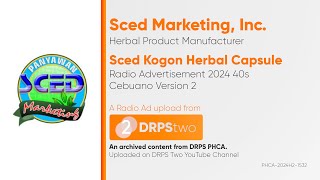 Sced Kogon Herbal Capsule Radio Ad 2024 40s (Cebuano Version 2) [ST]