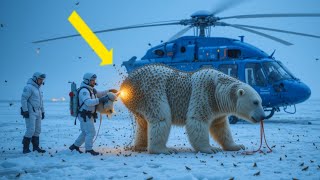 A Polar Bear Injured By Millions of Honey Bees | Injured Polar Bear Cub Rescue Successfully