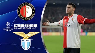 Feyenoord vs. Lazio: Extended Highlights | UCL Group Stage MD 3 | CBS Sports Golazo