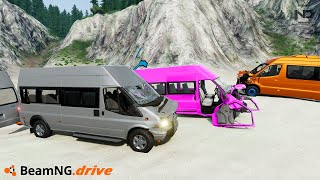 BeamNG Drive #50 - Thử Chạy Xe Dịch Vụ 16 Chỗ Chở Khách Đi Biển và Cái Kết