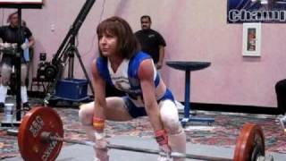 Bonnie Aerts' 300-lb. World Record Deadlift at the WPF World Championships.MOV