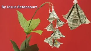 Easy MONEY Origami BellFlowers Instructions