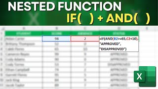How to Use IF with AND Function Together in Excel | Nested Function | IF with multiple conditions