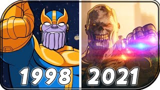 Evolution of Thanos Movies in Cartoons 1998 - 2021 ( thanos vs avengers fight )