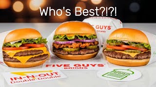 🍔 In-N-Out vs. Five Guys vs. Shake Shack – The Ultimate Burger Showdown!