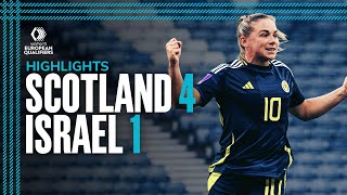 Scotland 4-1 Israel | UEFA Women's EURO Qualification Highlights | SWNT