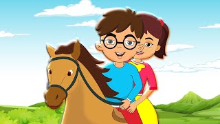 Lakdi Ki Kathi | Kathi Pe Ghoda Song | (लकड़ी की काठी काठी पे घोड़ा) | Hindi Rhymes for Kids