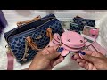 💕baguary💕what s in my bag coach large denim rowan satchel coach pink nation