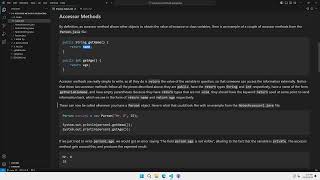 5.4 Accessor Methods 2 - Accessor Methods