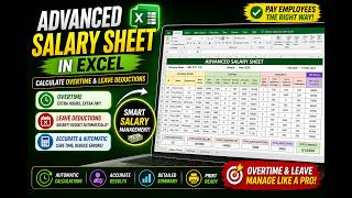 Advanced Salary Sheet in Excel 💼 | Overtime & Leave Deduction Formula (Step by Step)