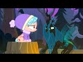 the villains bond around the campfire frenemies mlp fim hd