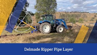 Delmade Ripper Pipe Layer in action