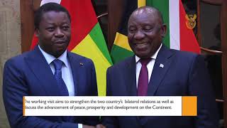 President Ramaphosa receives  President of the Togolese Republic Faure Gnassingbe on working visit