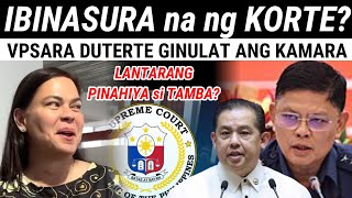 KAKAPASOK LANG BINASURA na! VPSara Duterte subrang tuwa sa nangyari!  Grabe, Marbil @ Tamba  Pahiya?