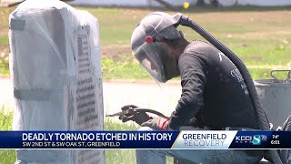 Greenfield residents unveil memorial dedicated to first responders and volunteers