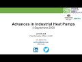 A2EP Briefing - Latest advances in industrial heat pumps