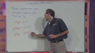 Consecutive Odd Integers Standard