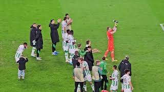 Ferencváros Ultras cheered after the win // Ferencvárosi TC - OGC Nice // UEL // 24.10.2024.