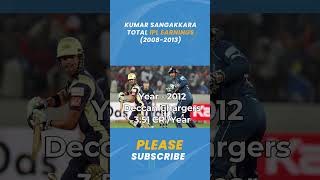Kumar Sangakkara IPL Earnings #shorts#msdhoni#indiancricket#cricket  #yuvrajsingh #viratkohli #kohli