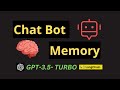 How to Build a CHAT BOT with ChatGPT API (GPT-3.5-TURBO) having CONVERSATIONAL MEMORY in Python