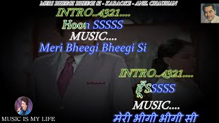 Meri Bheegi Bheegi Si Karaoke With Scrolling Lyrics Eng. & हिंदी