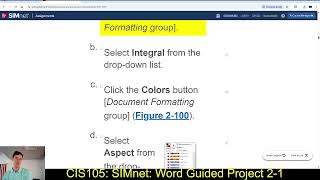 CIS105: 9/11/25: SIMnet: Word Guided Project 2-1