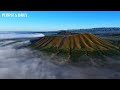 sea of clouds is seen floating around the extinct volcanoes in datong n china s shanxi