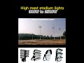 Smart control high mast led stadium lights-MOCLED