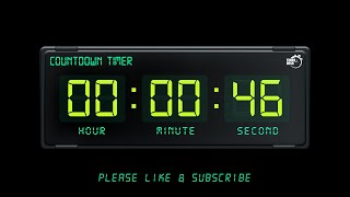 46 SECONDS TIMER - 1080p - COUNTDOWN TIMER