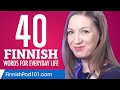 40 Finnish Words for Everyday Life - Basic Vocabulary #2