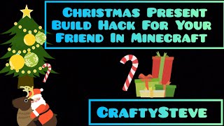 Minecraft:- Christmas Present Build Hack For Your Friend In Minecraft..🎄Part 1 #minecraft #shorts