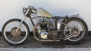 1961 Triumph TR6 Drag Racer Motorcycle: The Cockfighter