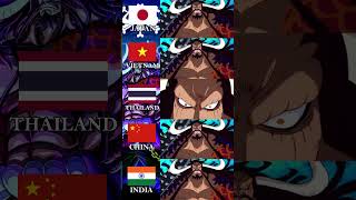 One Piece KAIDO Laughing Dubs in Various Countries #onepiece#anime #luffy  #animeedit #onepieceedit