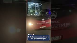 Bakıda marşrut avtobusu ilə qatar toqquşdu