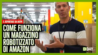 Come funziona un magazzino robotizzato di Amazon