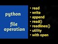 Python File Handling | Working with Files | Read-Write-Append