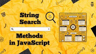 #18 How to 🧐Search & Match Strings in JS | JavaScript String 🔍 Search Methods!