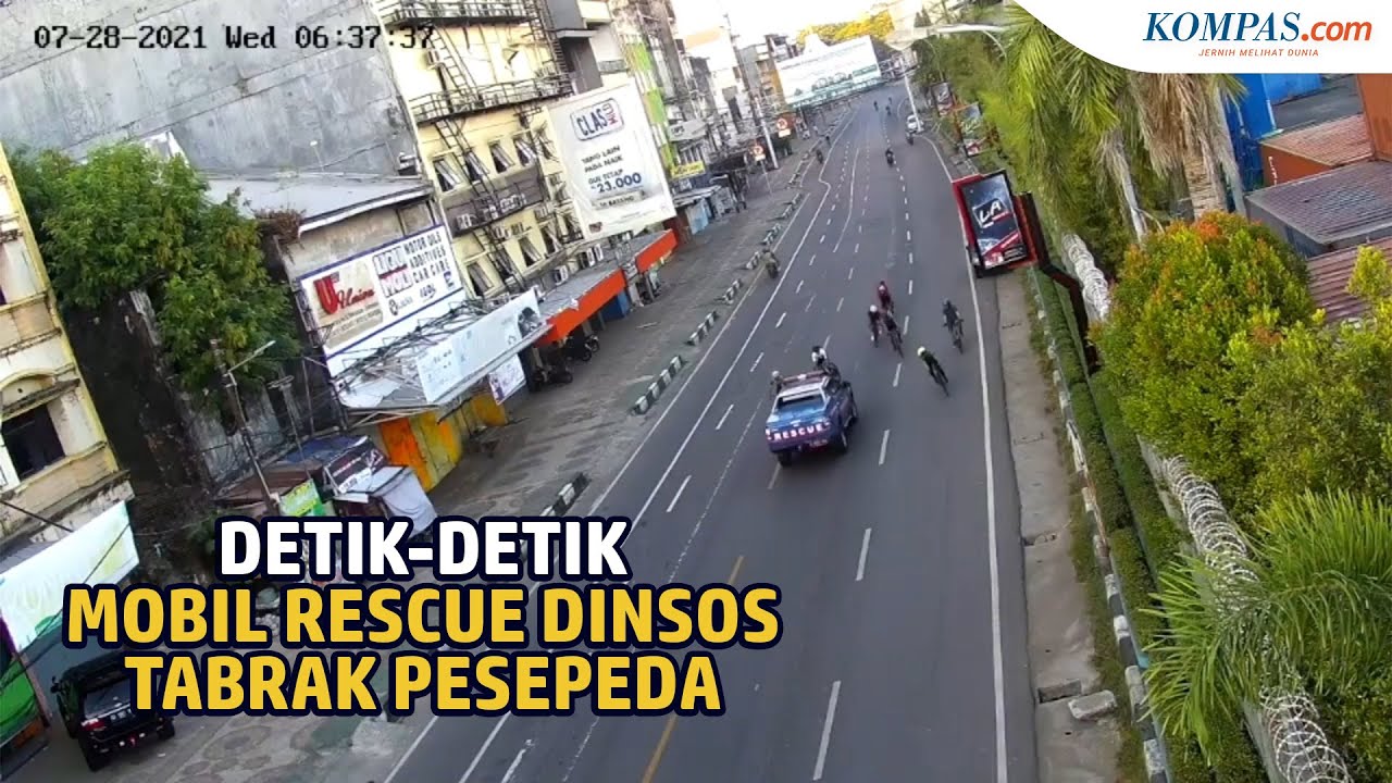 Mobil Rescue Dinsos Tabrak Pesepeda Di Makassar, Korban Dapat 14 ...