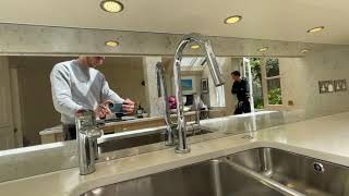 Antique Mirror Splashback 5 | Shaker Style Kitchen | CreoGlass Design