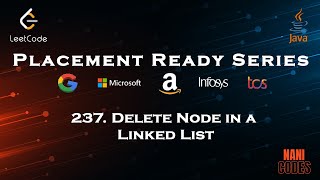 Delete Node in a Linked List || Leetcode - 237 || Java || #DLC