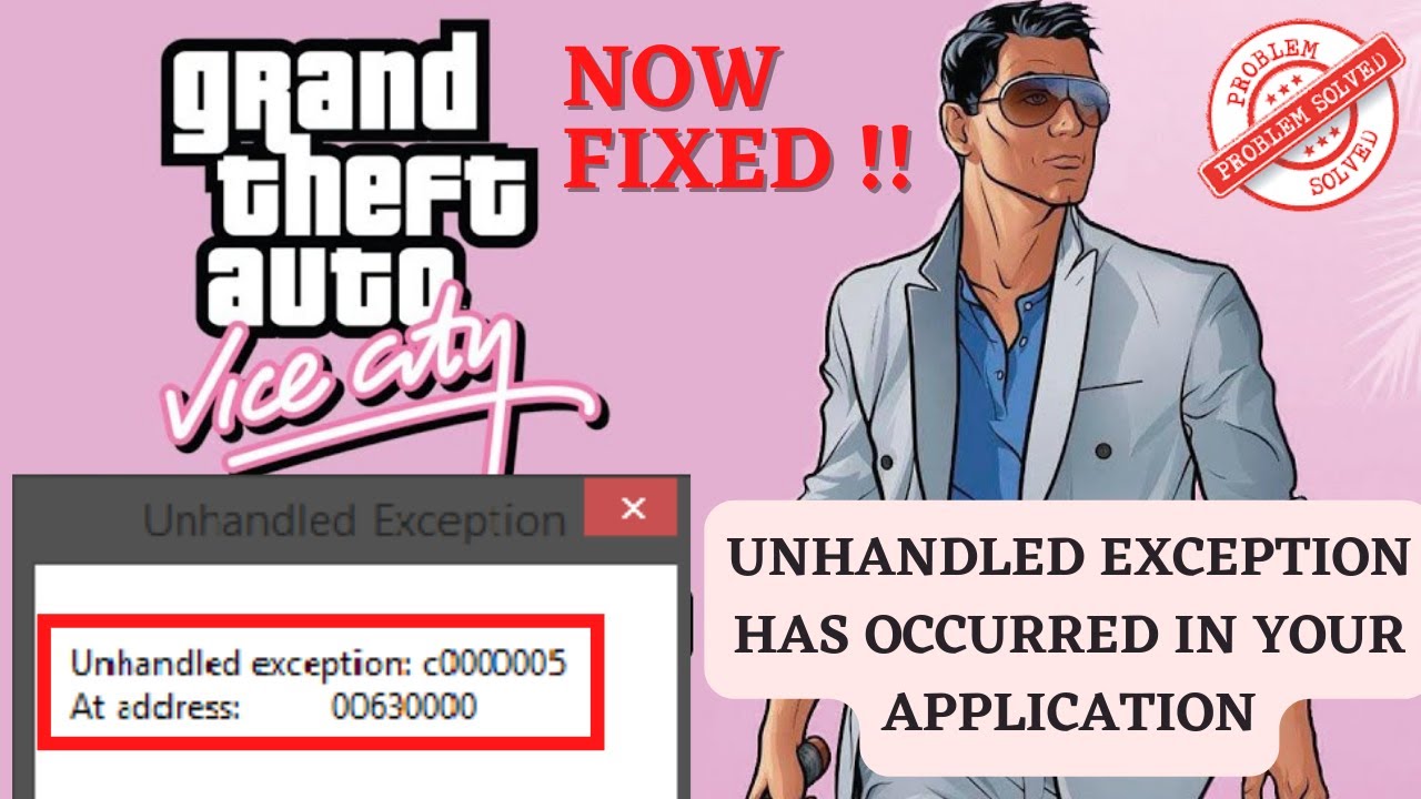 How To Fix Unhandled Exception Has Occurred In Your Application GTA ...