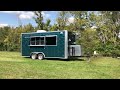 beautiful 8.5x18 coffee trailer